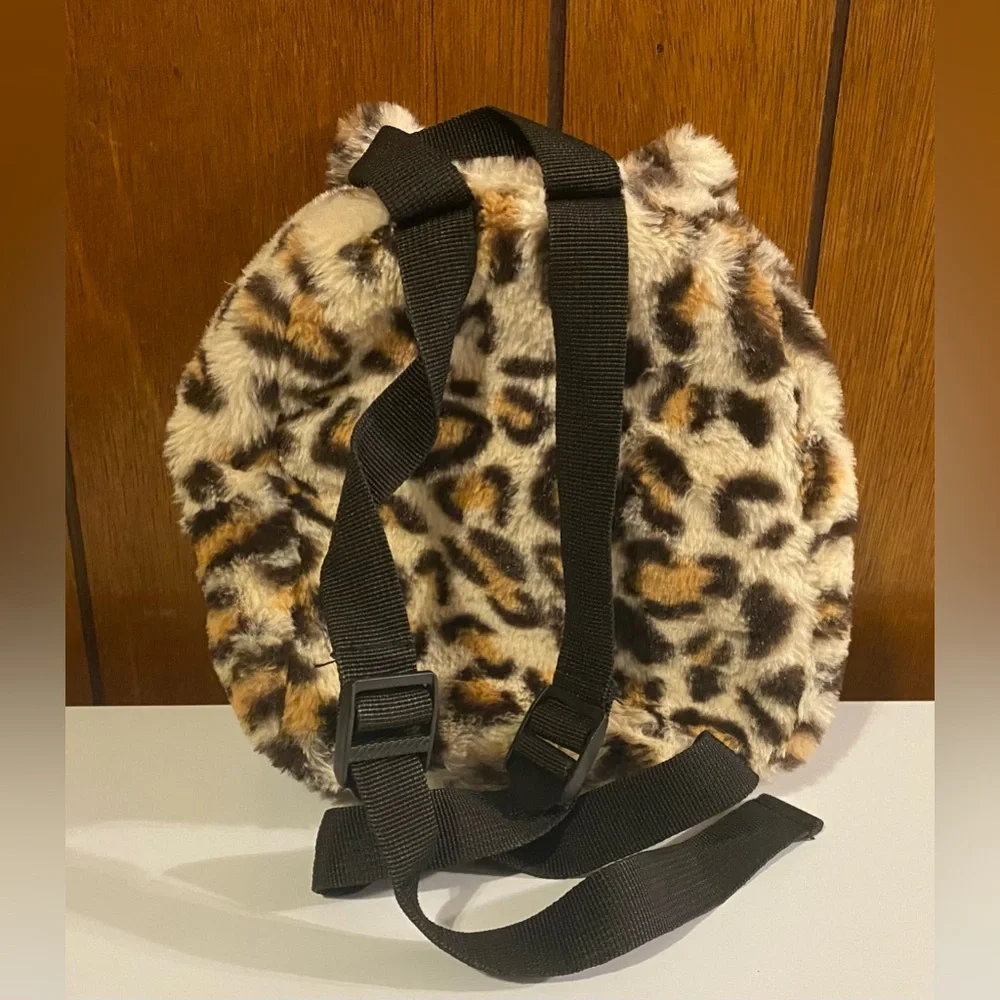 Girls Fuzzy Bookbag & Handheld Purse